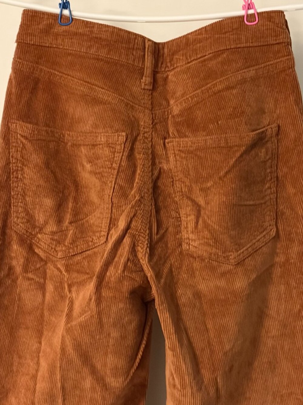 Pilcro The Scotty Cuffed High-Rise Straight Leg Jeans Corduroy Edition size 25 - Picture 7 of 11